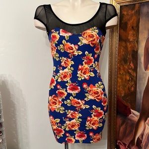 Blue Floral Dress by Forever 21